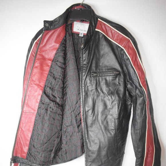 Wilson’s Leather M.Julian Motorcycle Jacket Medium - Picture 2 of 6